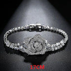 Rose Cubic Zirconia Bracelet B3927