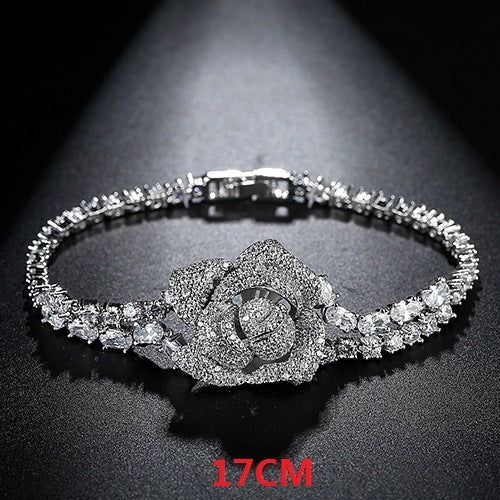 Rose Cubic Zirconia Bracelet B3927