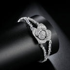Rose Cubic Zirconia Bracelet B3927