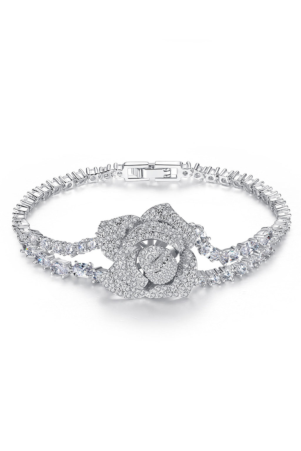 Rose Cubic Zirconia Bracelet B3927