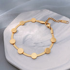 Round Stainless Steel Chains Bracelet B3935
