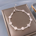 Round Stainless Steel Chains Bracelet B3935