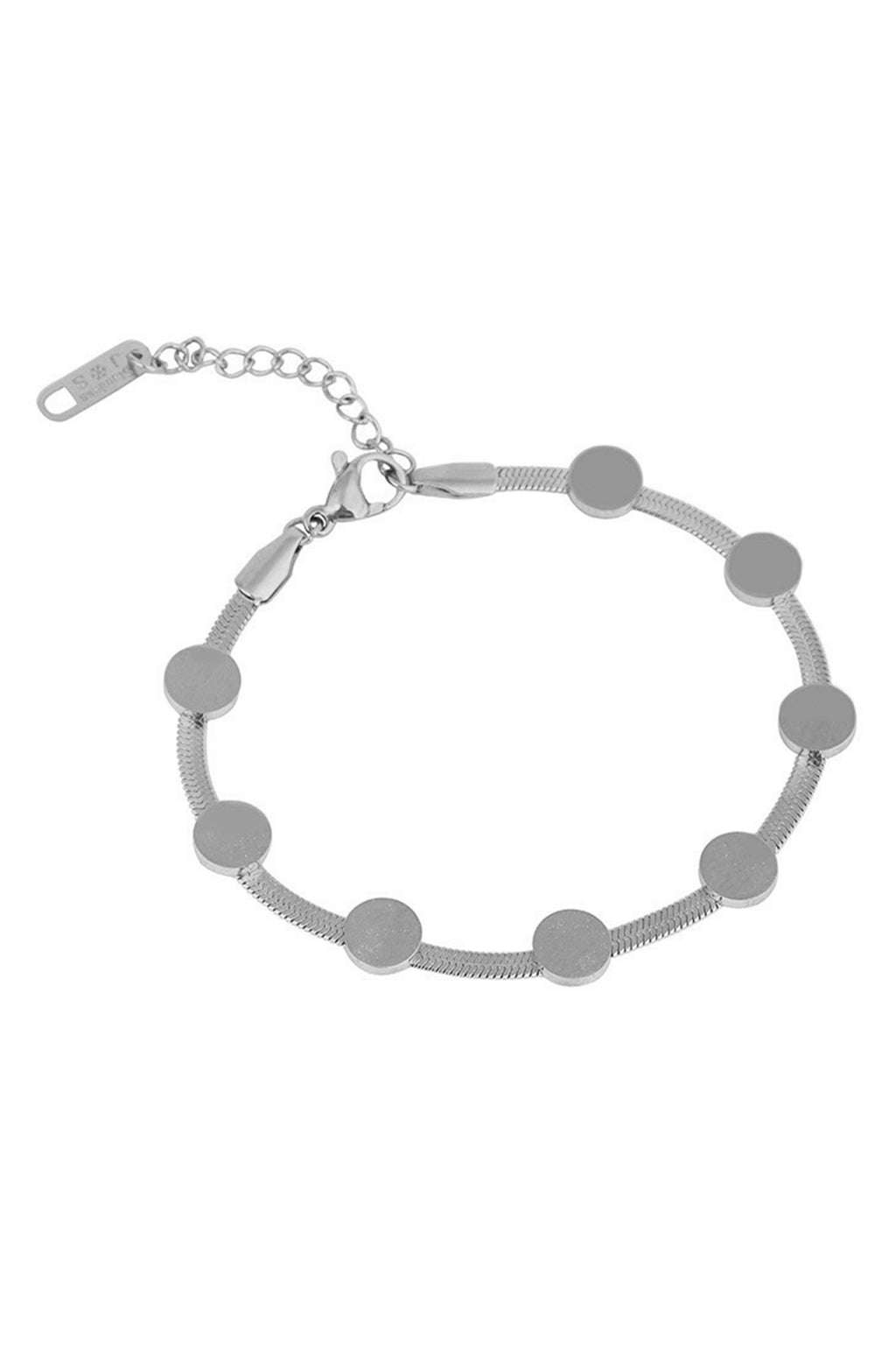 Round Stainless Steel Chains Bracelet B3935