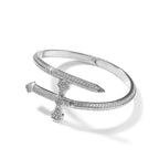 Sword Cross Cubic Zirconia Bracelet B3940
