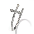 Sword Cross Cubic Zirconia Bracelet B3940