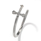 Sword Cross Cubic Zirconia Bracelet B3940