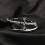 Sword Cross Cubic Zirconia Bracelet B3940