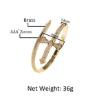 Sword Cross Cubic Zirconia Bracelet B3940