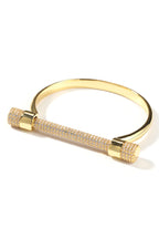 Horseshoe Shape Cubic Zirconia Chain Bracelet B3941