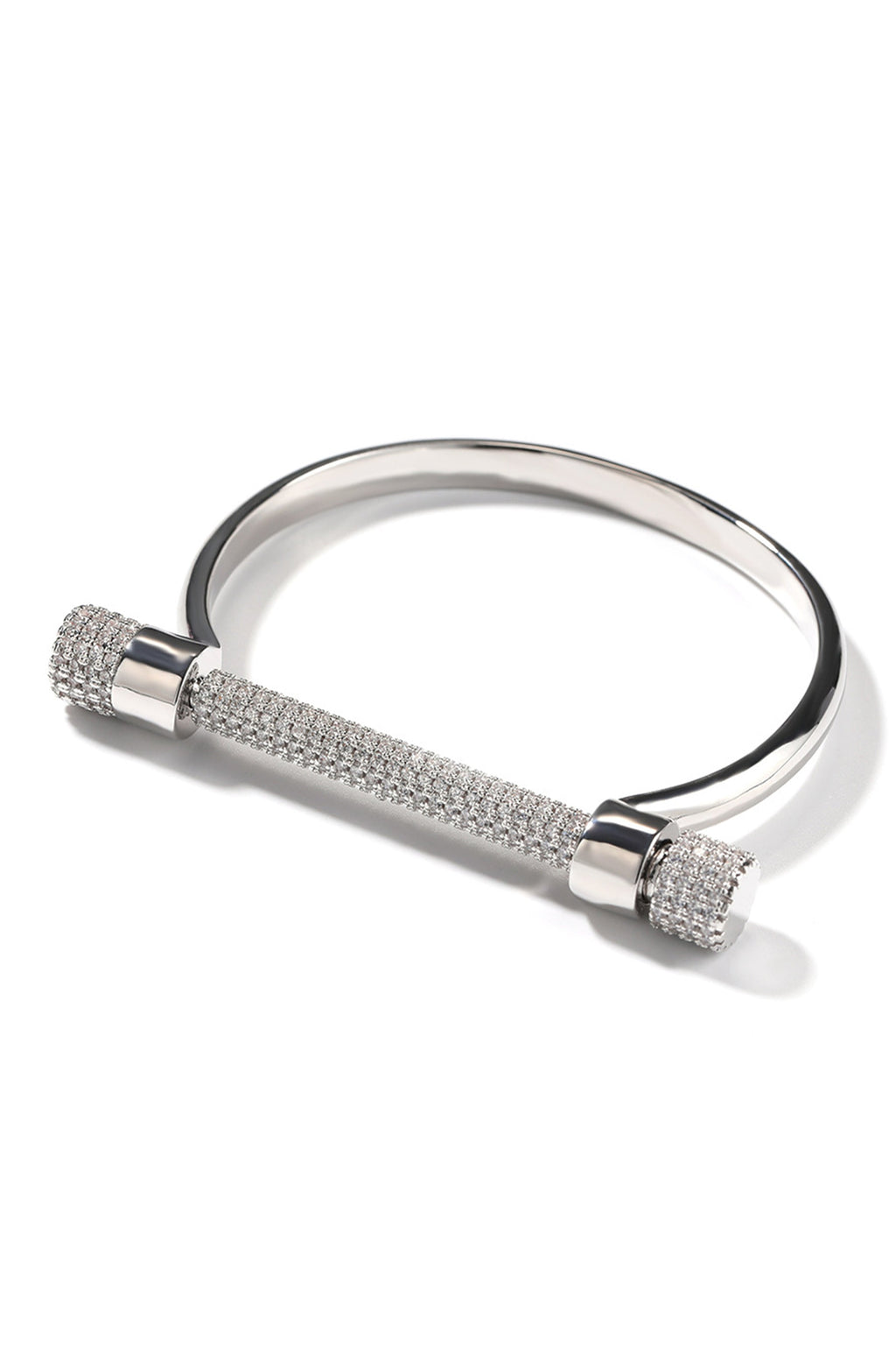 Horseshoe Shape Cubic Zirconia Chain Bracelet B3941