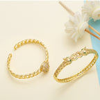 Leopard Cubic Zirconia Cuff Bracelet B3946
