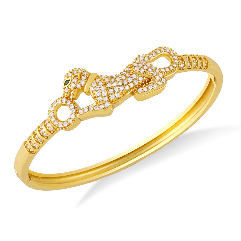 Leopard Cubic Zirconia Bracelet B3956
