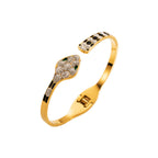 Snake Rhinestone Stainless Steel Bracelets B3968