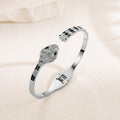 Snake Rhinestone Stainless Steel Bracelets B3968