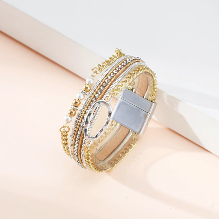 Geometry Multilayer Magnetic Bracelet B4009 - view 4