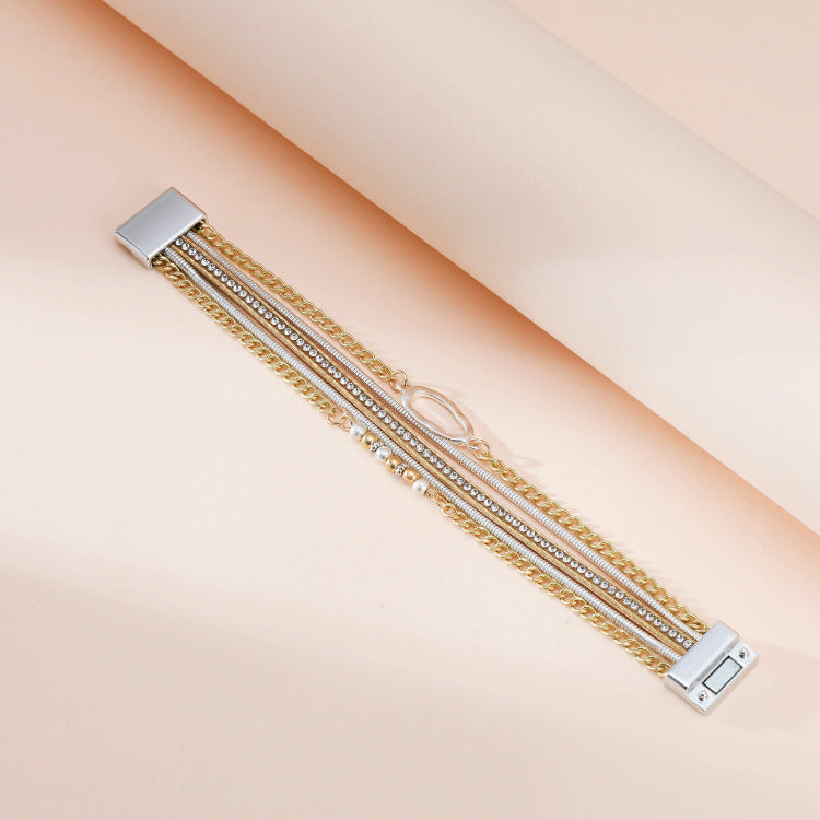 Geometry Multilayer Magnetic Bracelet B4009 - view 7