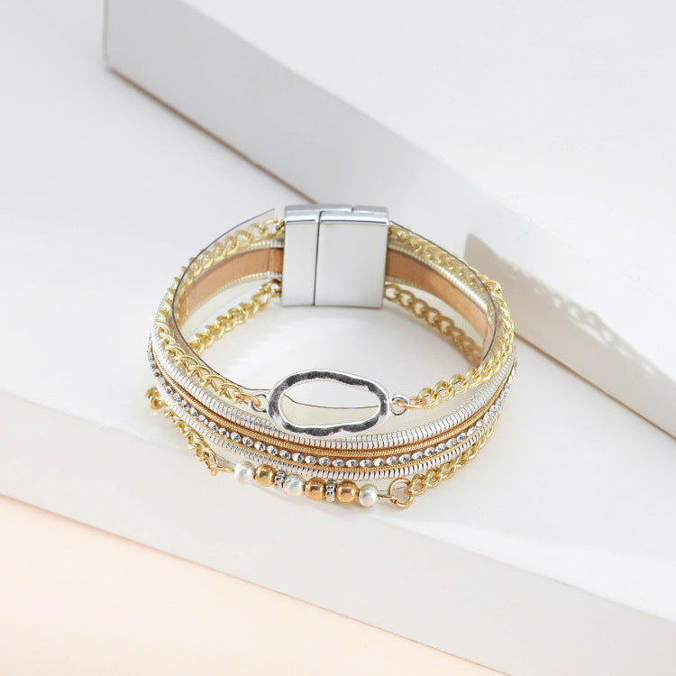 Geometry Multilayer Magnetic Bracelet B4009 - view 3