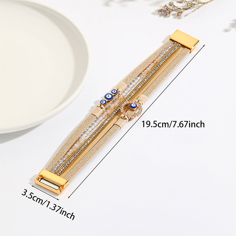 Evil Eye Multi-Layer Magnetic Bracelet B4015 - view 3