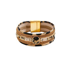 Animal Printed Multi-Layer Magnetic Bracelet B4016