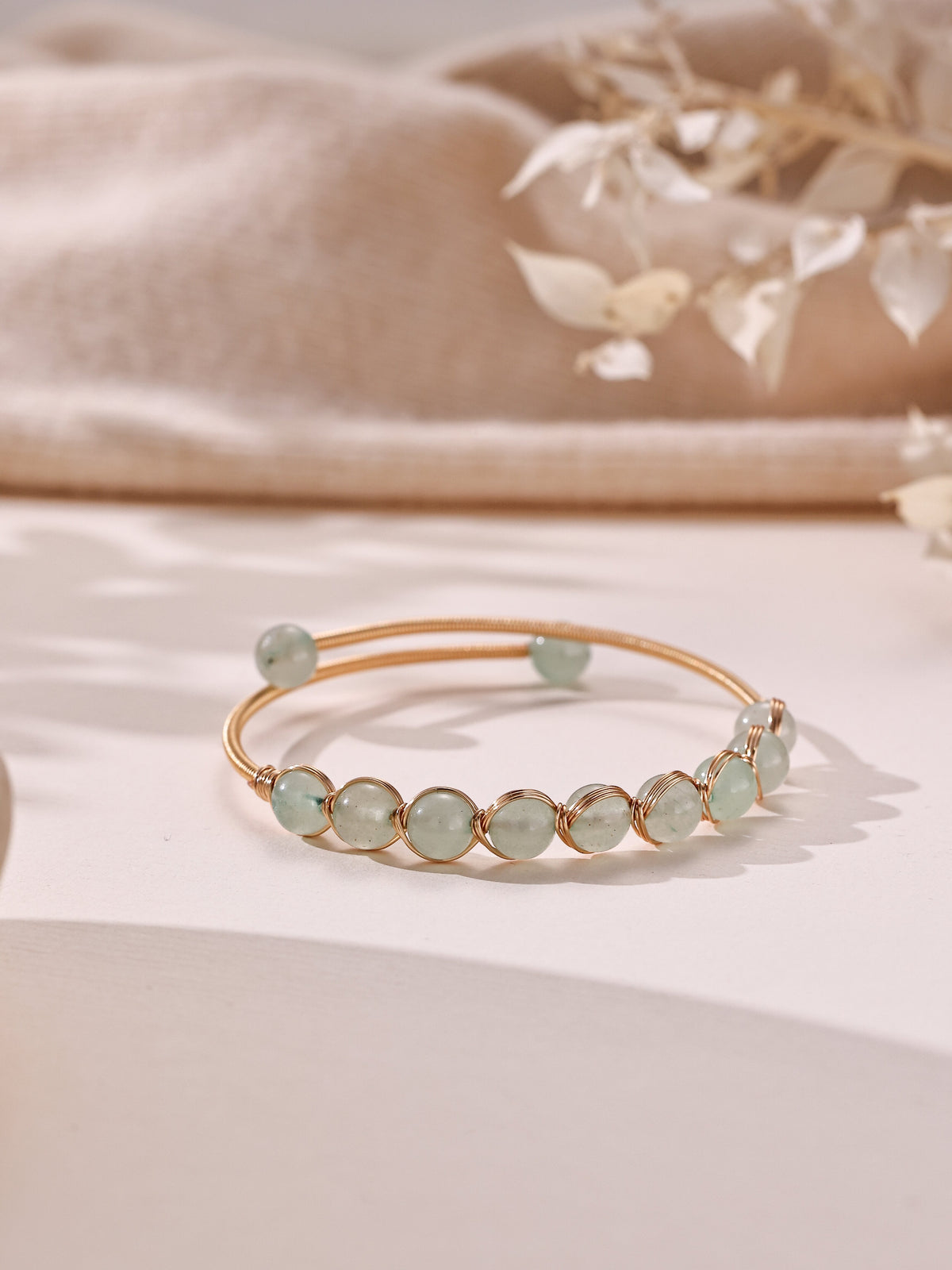 Natural Stone Wrap Cuff Bracelet B4078 - view 4