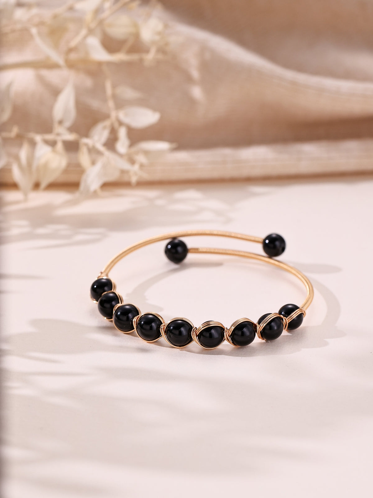 Natural Stone Wrap Cuff Bracelet B4078 - view 7