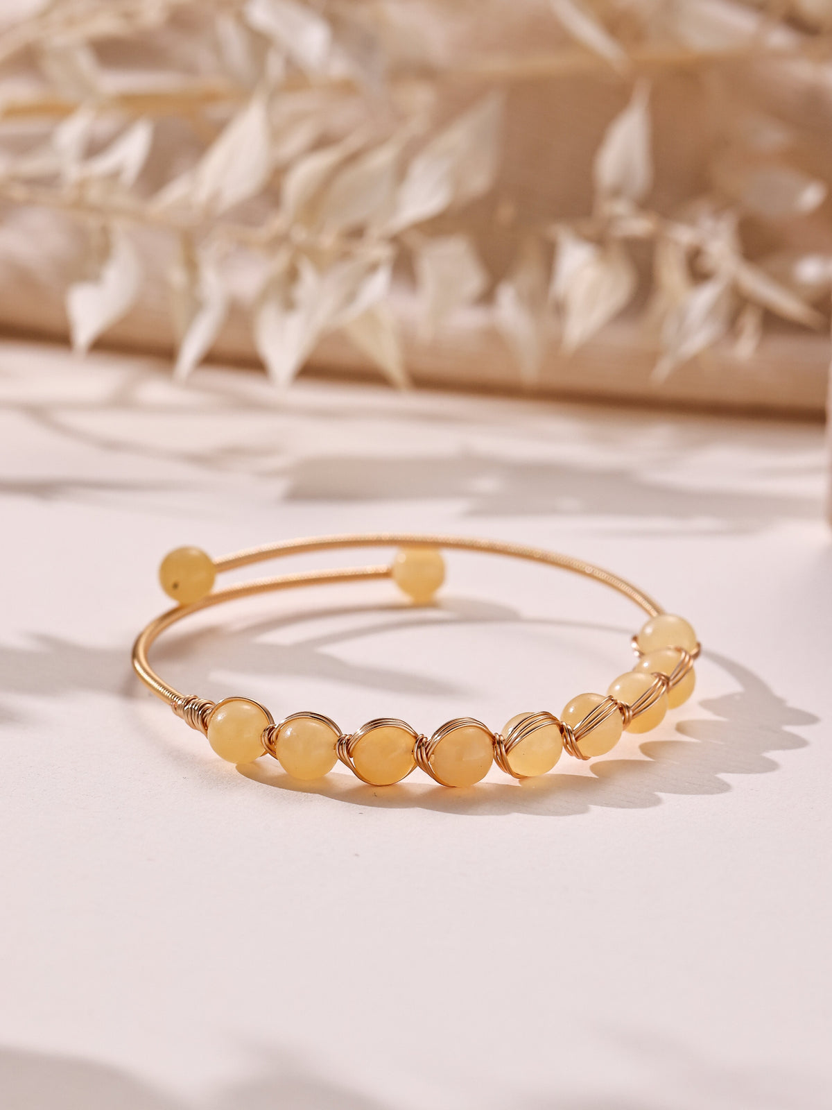Natural Stone Wrap Cuff Bracelet B4078 - view 12