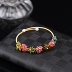 Irregular Natural Stone Wrap Cuff Bracelet B4079 - view 20