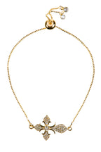 Cross Cubic Zirconia Chains Bracelet