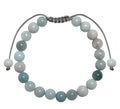 Amazonite Stone Braided Shamballa Bracelet B4107-Amazonite - 8MM