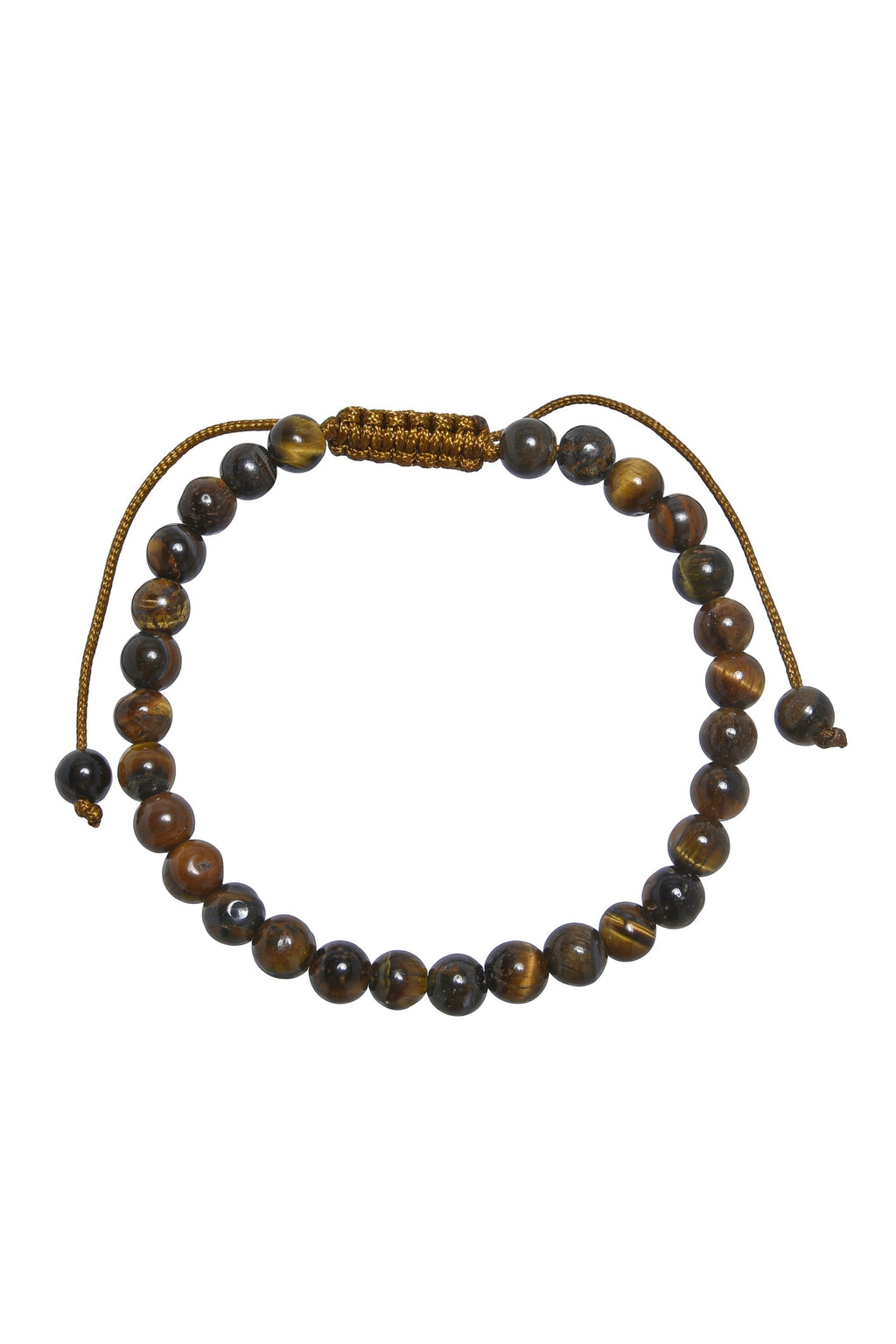 Tiger Eye Braided Shamballa Bracelet B4111-12MM - view 2