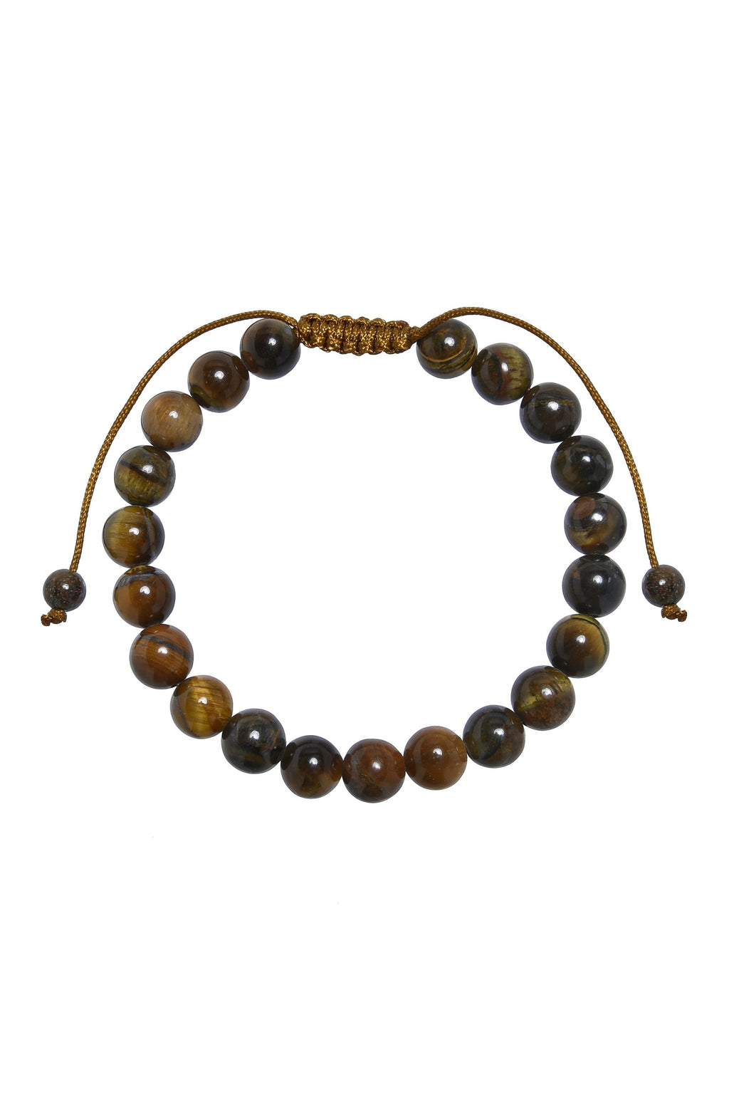 Tiger Eye Braided Shamballa Bracelet B4111-12MM