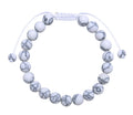 Howlite Braided Shamballa Bracelet B4116-Howlite - 8MM