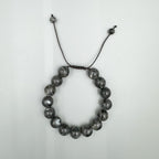 Black Labradorite Stone Braided Bracelet B4120-12MM - view 7