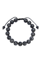 Black Labradorite Stone Braided Bracelet B4120-12MM - view 5