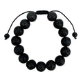 Lava Stone Braided Shamballa Bracelet B4123-Lava-Stone - 12MM