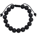 Lava Stone Braided Shamballa Bracelet B4123-Lava-Stone