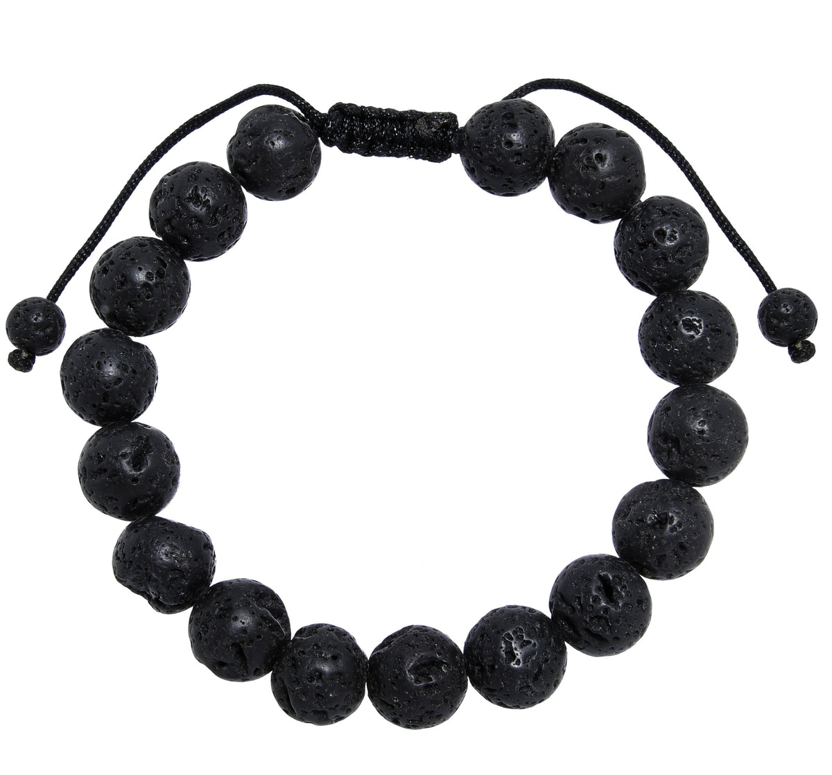 Lava Stone Braided Shamballa Bracelet B4123-Lava-Stone