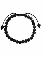 Lava Stone Braided Shamballa Bracelet B4123-Lava-Stone - 6MM