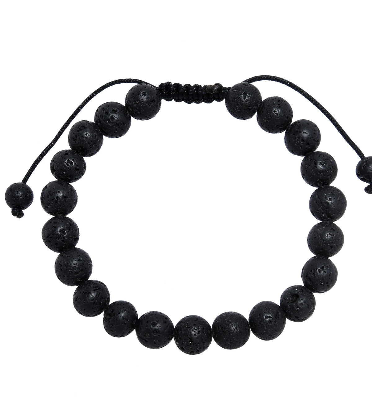 Lava Stone Braided Shamballa Bracelet B4123-Lava-Stone