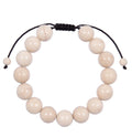 Fossil Stone Braided Shamballa Bracelet B4124-Fossil - 12MM