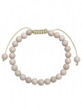 Fossil Stone Braided Shamballa Bracelet B4124-Fossil - 6MM