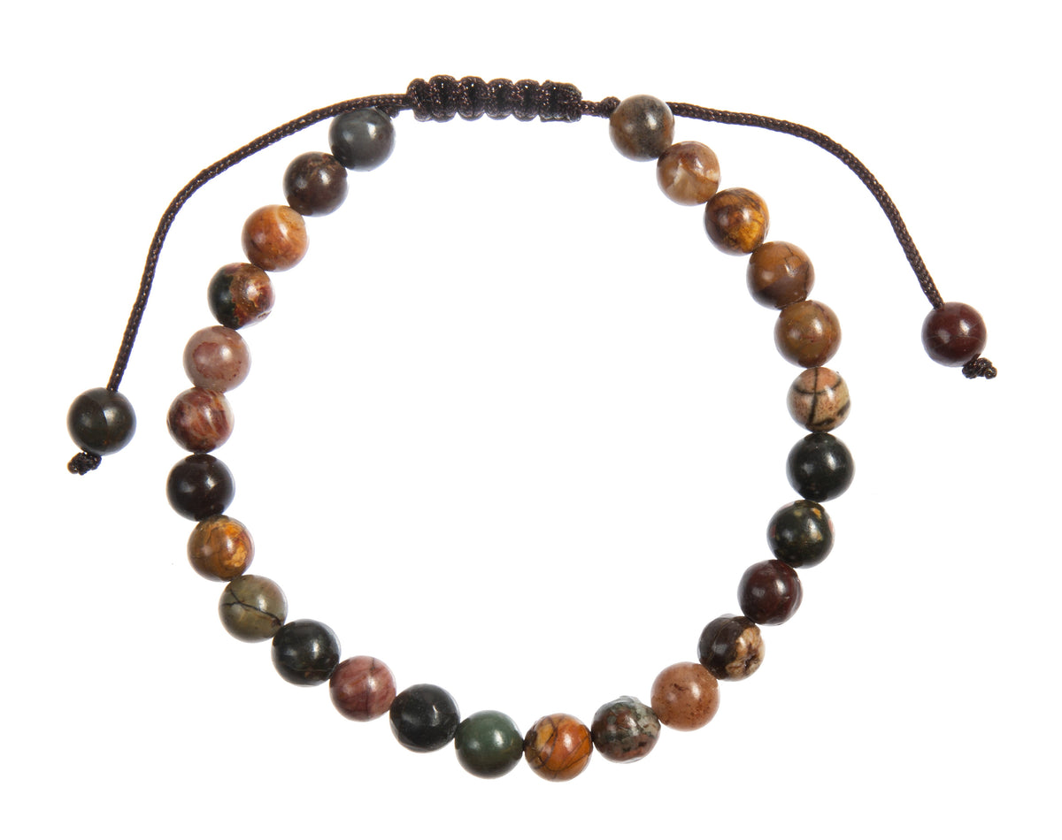 Red Turquoise Beaded Bracelet B4126