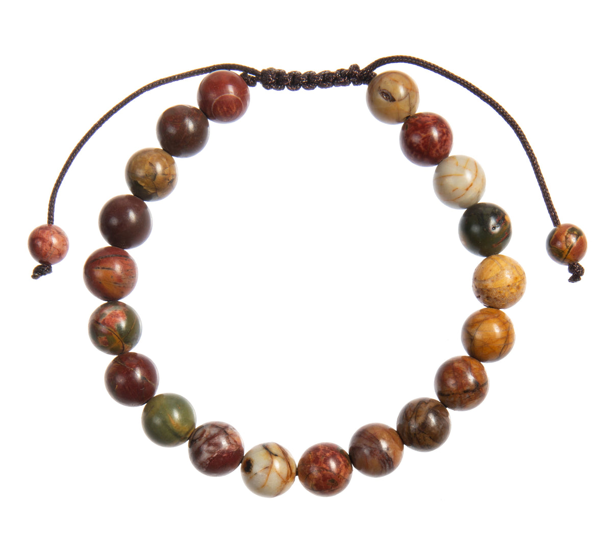 Red Turquoise Beaded Bracelet B4126