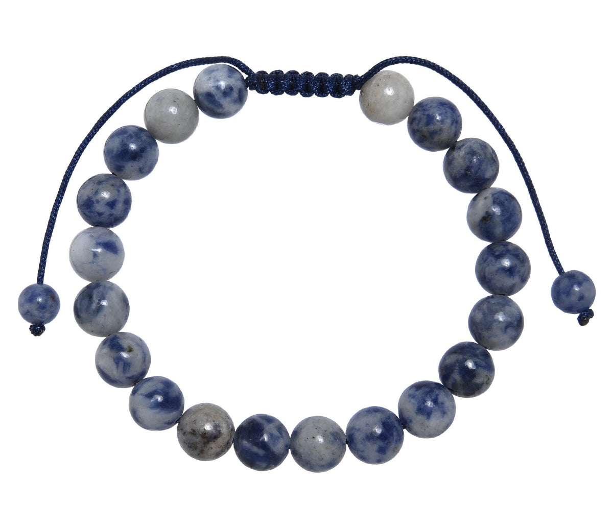 Bluespot Jasper Stone Braided Shamballa Bracelet B4128 – view 4