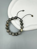 Atlas Jasper Stone Braided Bracelet B4129-Atlas Jasper - 12MM
