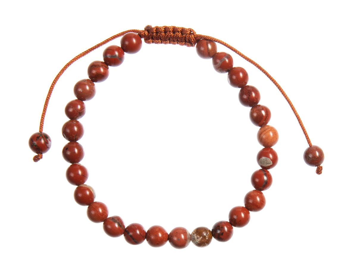 Carnelian Beaded Bracelet B4146
