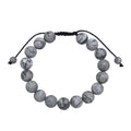 Matte Atlas Jasper Braided Shamballa Bracelet B4148-Matte Atlas Jasper - 10MM