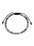Matte Atlas Jasper Braided Shamballa Bracelet B4148-Matte Atlas Jasper - 6MM
