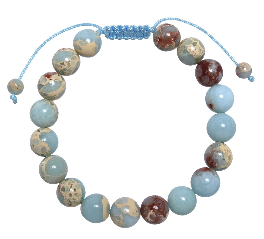 Shoushan Stone Braided Bracelet B4152-Shoushan