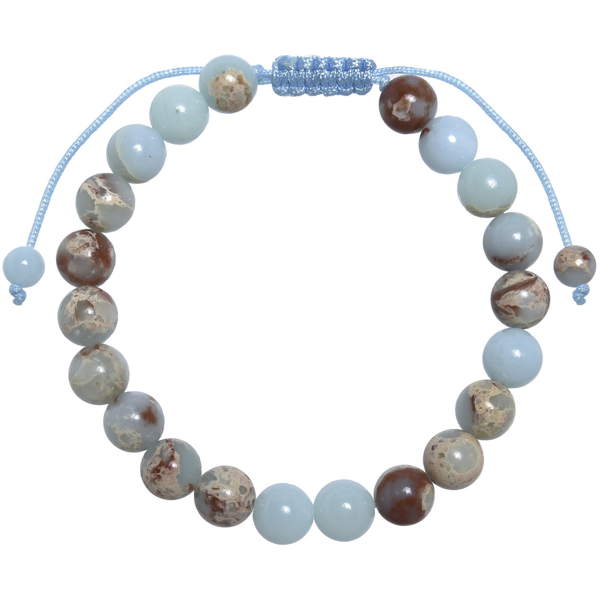 Shoushan Stone Braided Bracelet B4152-Shoushan - 8MM